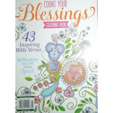 count your BLESSINGS coloring book 43 INSPIRING BIBLE VERSES reflections spirit