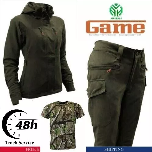 Womens Ladies Waterproof Jacket Trousers Shirts Hunting Shooting Fishing  Walking