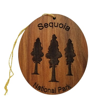 Sequoia National Park Ornament - Forest Trees Christmas - 3 Giant Sequoias
