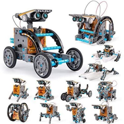12-in-1 Science Solar Robot Kit for Kids,STEM Educational DIY Solar Powered 