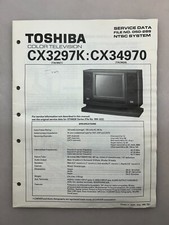 Toshiba CX3297K CX34970 Original Service Manual Free Shipping