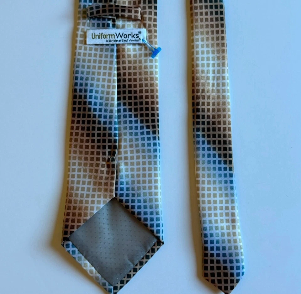 Uniform Works  Stylish Brown and Blue Men’s Neckties - Image 3 of 4