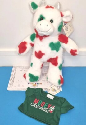 Build A Bear Weihnachten Kuh & Mooey T-Shirt Paket Kleidung neu mit Etikett