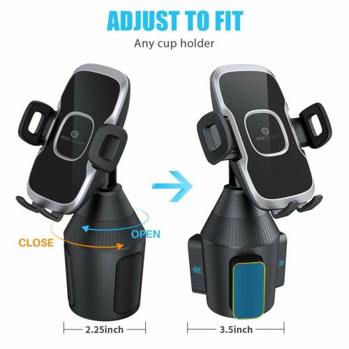 WizGear Car Cup Holder Phone Mount Adjustable Automobile Rotate Cup Holder Mount - Picture 2 of 8