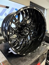 Set Of 4 Vision 404 Brawl 20x12 8x180 -51mm Blackmilled Wheels Rims 20 Inch