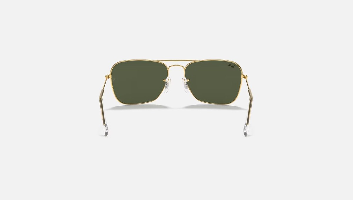 Ray-Ban Caravan Gold Metal Green Classic G-15 58 mm  display picture 1