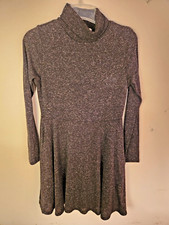 Rolla Coaster Womens Lined Long Sleeve Turtleneck Sweater Dress sz M   21-16