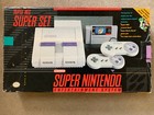 Super Nintendo Entertainment System w/ Mario World. Snes Super Set, Box, Cables