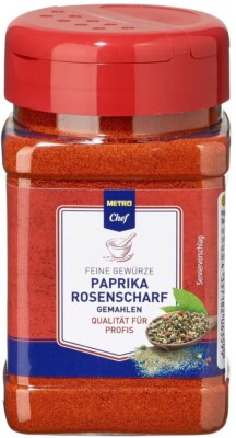 Metro Chef Paprika scharf - Paprika Gemahlen Gewürz Gewürze - 170 Gramm
