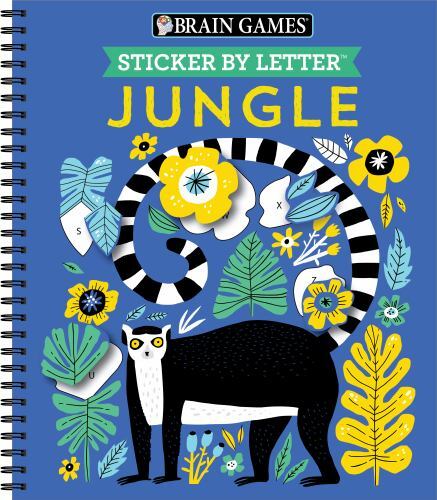 Brain Games - Sticker by Letter: Jungle  spiral_bound Used - Like New
