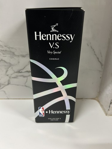 Limited Edition NBA Basketball Black Hennessey Empty Bottle Gift Box Collectable - Picture 3 of 4