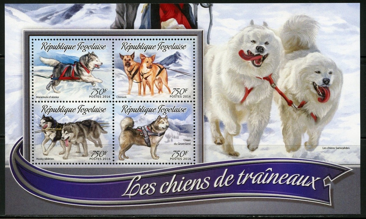 TOGO 2016 SLED DOGS SHEET MINT NH UK