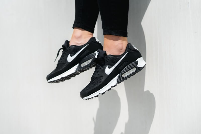 Size 7.5 - Nike Air Max 90 Black White W for sale online | eBay