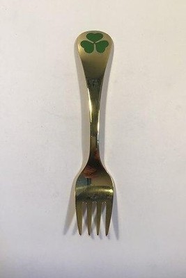 Georg Jensen Annual Gabel 1979 Vergoldet Sterling Silve