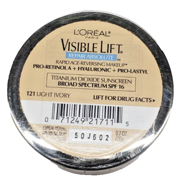 LOréal Visible Lift Repair Absolute Age-Reversing Makeup-121 LIGHT IVORY-READ! - Image 2 of 2