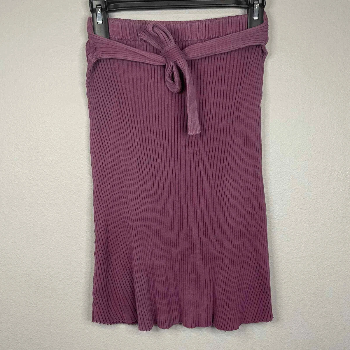 Zara knit skirt online with tie detail