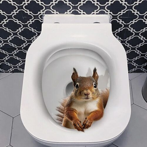3D Cat Toilet Stickers DIY Toilet Seat Decals N Wall Sticker - Picture 1 of 13