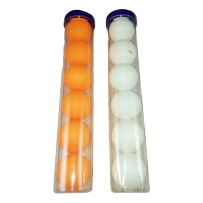 6 Balles de Ping Pong Tennis de Table Blanches ou Oranges - Photo 1/3