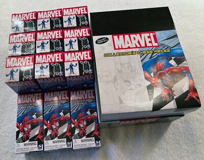 Marvel Collector's Chess Pieces - Box of 12 Unopened Figures - Spin Master