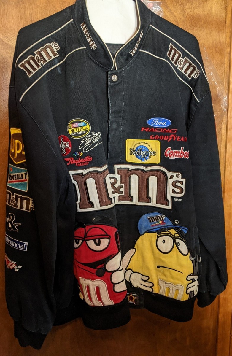 Vintage M&Ms Nascar Racing Jacket Sadler #38 JH Design 3XL