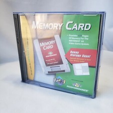 Nintendo 64 Memory Card with Storage Case Provides 123 Pages of Memory Game