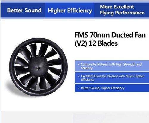 FMS 70/80/90mm EDF 12-blade 4S/6S Power System &2845/3060/3280/4075 Motor Pro/V2 - Bild 9 von 29