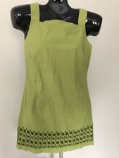 GAP Womens Sleeveless Green Eyelett Cotton Dress Size 4