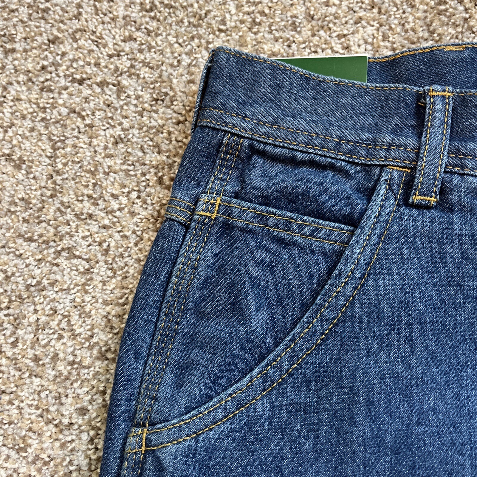 Key Men's Carpenter Denim Blue Jean Shorts Size 40 Work Casual Pockets NEW - View 2