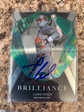Luke Gold Signed 2022 Panini Prizm Draft Brilliance Auto Detroit Tigers BR-LG