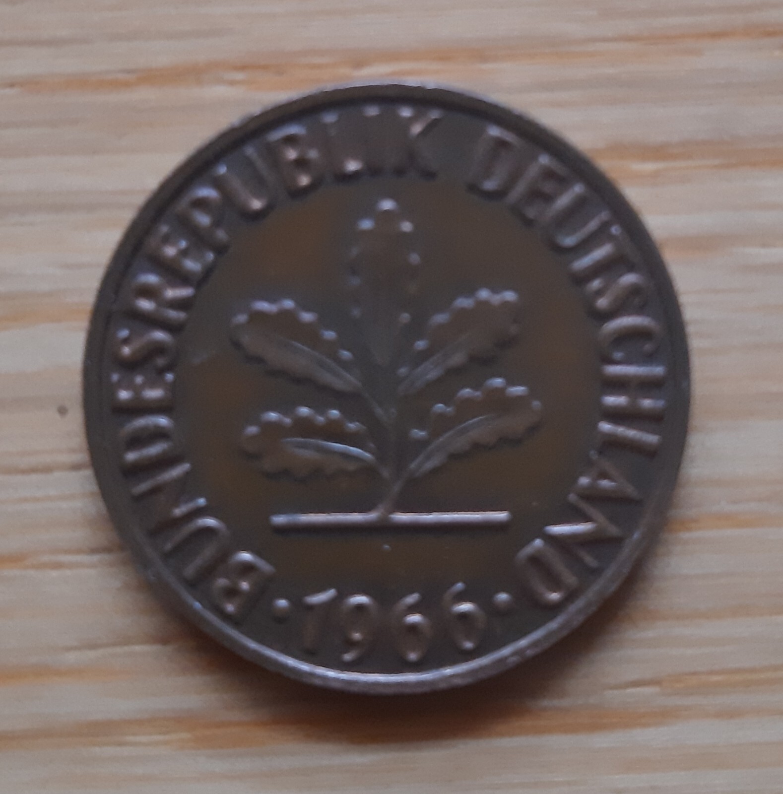 2 Pfennig 1966 J Nicht Magnetisch Wert