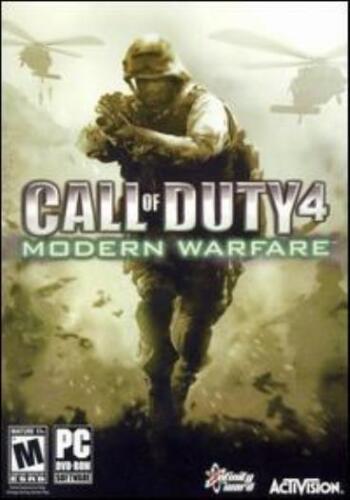 Call Of Duty 4 Modern Warfare + Manual PC DVD WWII war shooter terrorists game! - Afbeelding 1 van 1