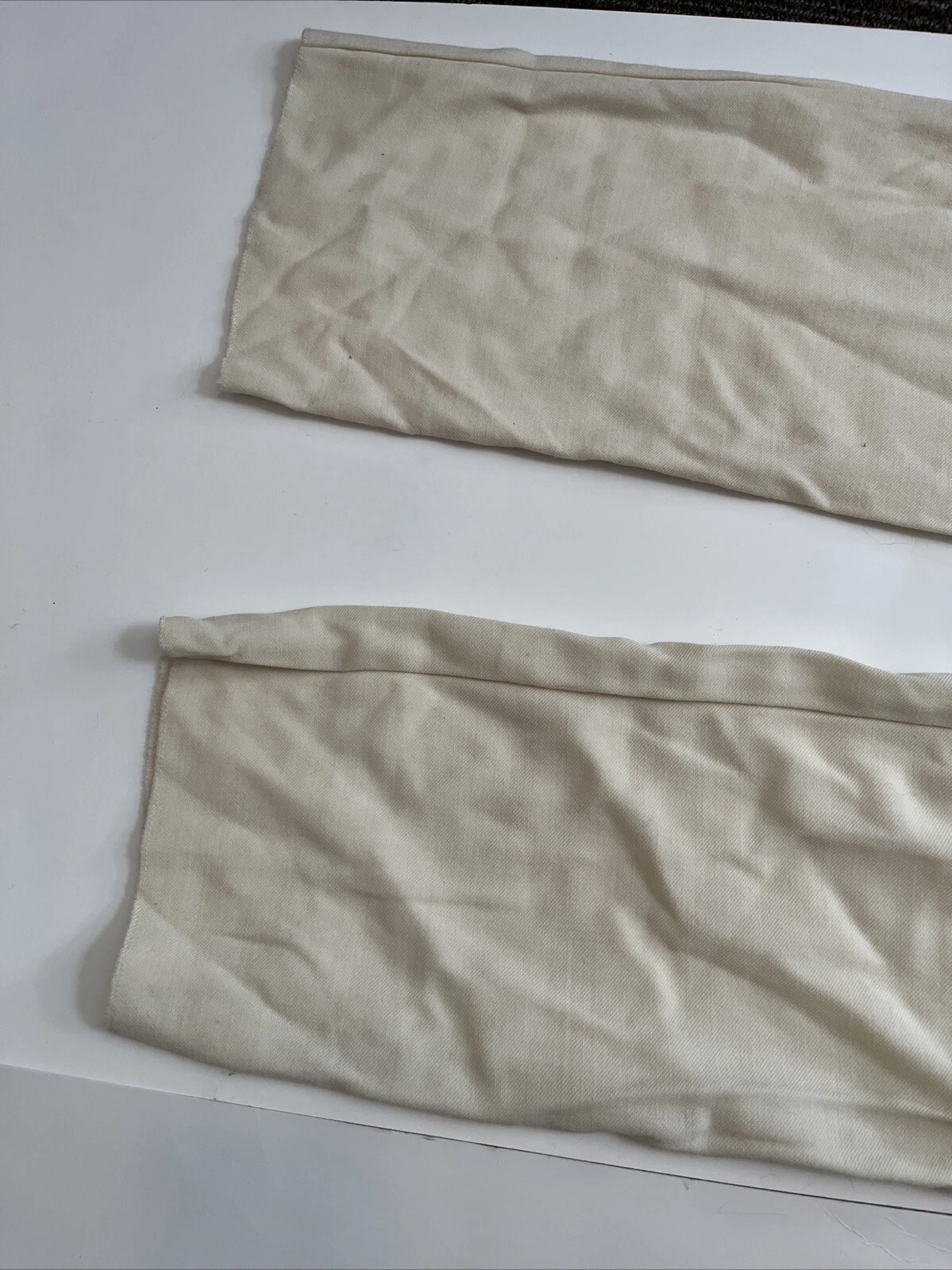 Pantalone Valentino donna SpA crema taglia 6 lana vergine con chiusura bottoni laterali