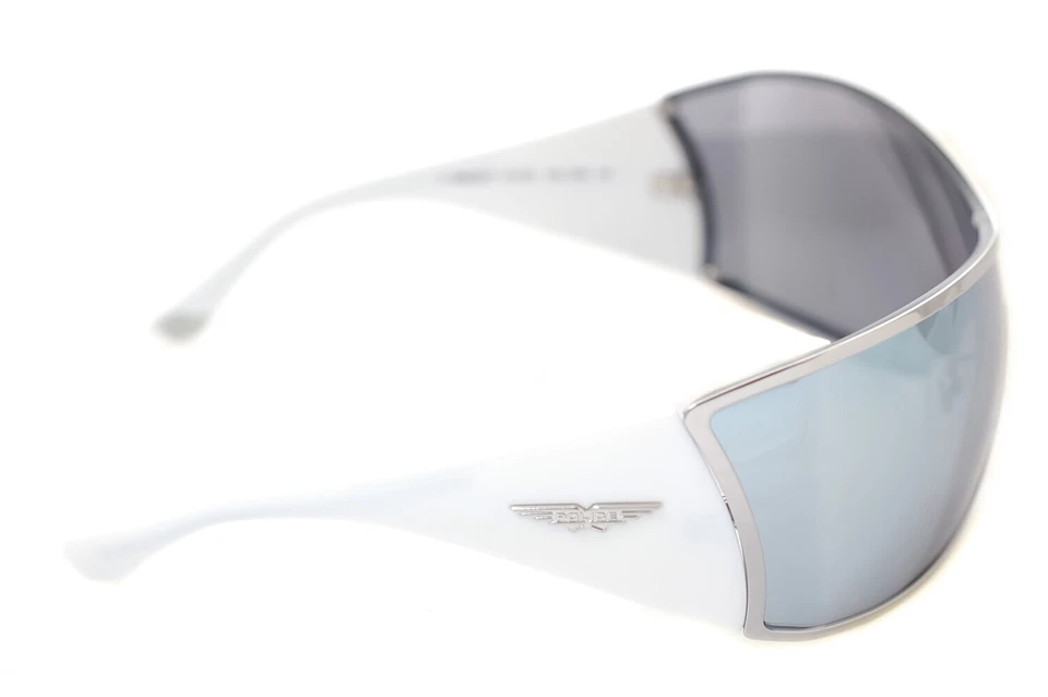 Gafas de sol envolventes genuinas POLICE Origins 9 8103V 579X para hombre BLANCO PLATA ESPEJO 8826 Foto 4 de 4