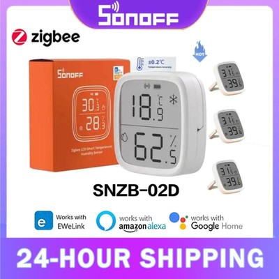 SONOFF SNZB-02D/SNZB-02P Zigbee Smart Temperature Humidity Sensor For ZBBrige-P
