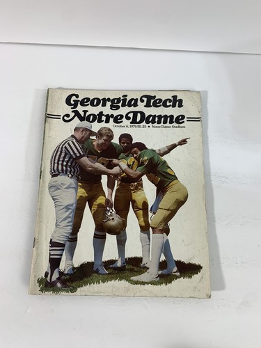 1979 OCTOBER 6 FOOTBALL PROGRAM - UNIV NOTRE DAME VS GEORGIA TECH - - Picture 2 of 5