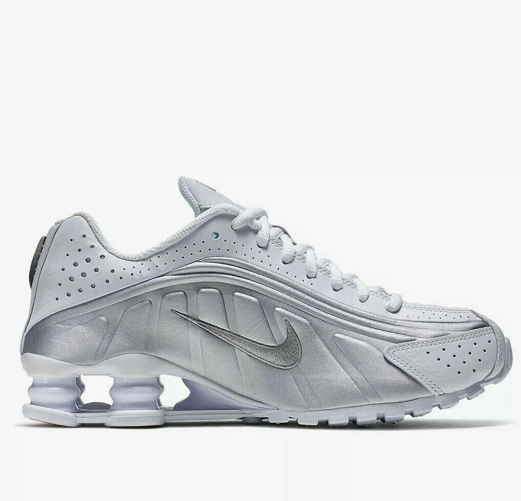 Fascinerend Resoneer goud BQ4000-100 Nike Shox R4 GS White Metallic Silver | eBay