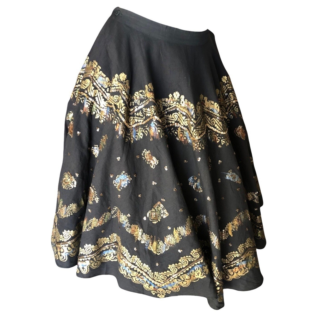 Vintage Mokambo Hand Painted Mexican Skirt | eBay 