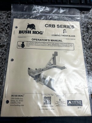 Bush 48 BUSH HOG VRB 48 BACKBLADE MANUAL 50058146 | eBay