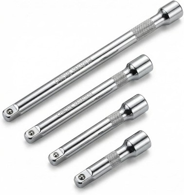 EMSTAR 4PCS 1/4'' Drive Socket Extension Set   2'', 3'', 4'', 6'' CR-V Bars