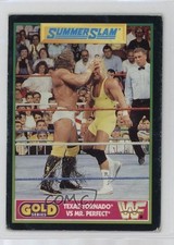 1992 Merlin Gold Series WWF Curt Hennig Texas Tornado vs Mr Perfect #7 0w6