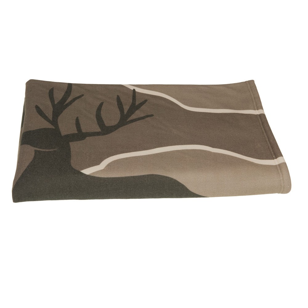 Plaid paysage kaki 130x170 cm une idée cadeau déco élégante et utile