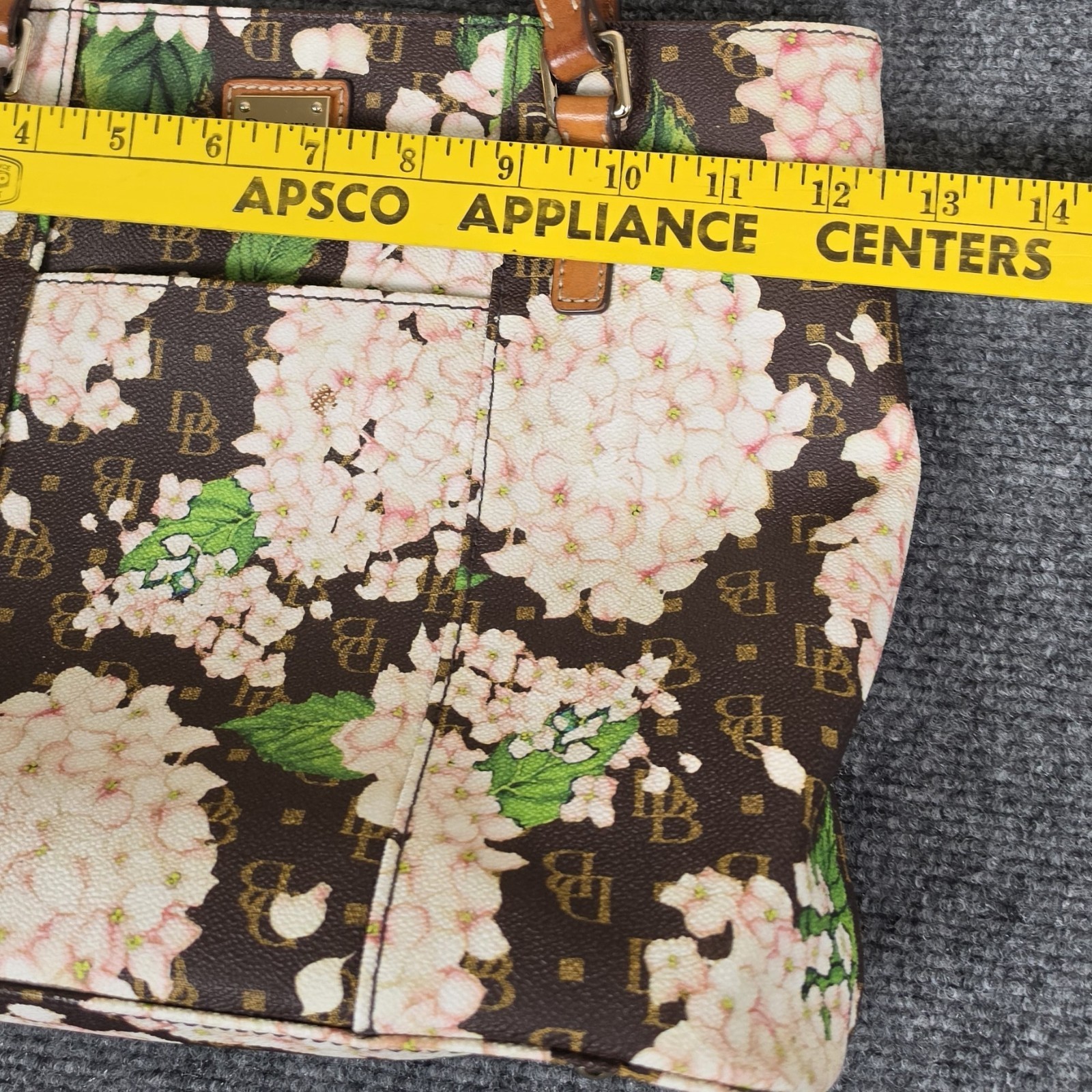 Dooney & Bourke Hydrangeas Monogram Shoulder Bag - image 20