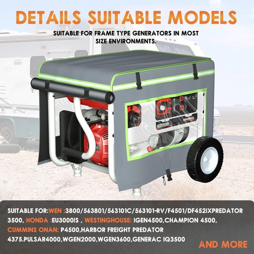 Generator Covers While Running28"L x 20"W x 20"H Heavy Duty Waterproof Genera... - Picture 5 of 6