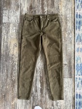 Banana republic olive green velvety high rise skinny pants 29/8