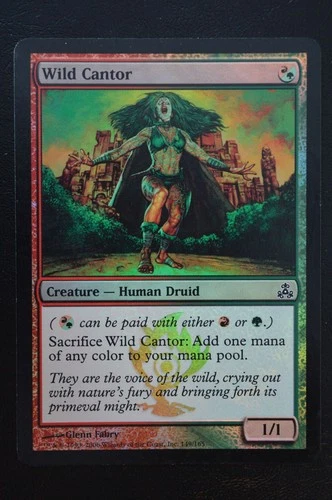 Magic The Gathering MTG WILD CANTOR FOIL Guildpact LP Lightly Played