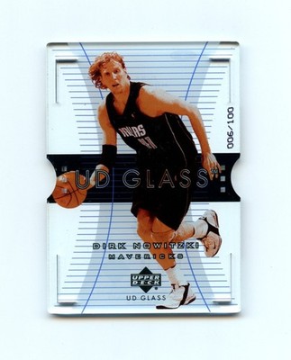 2004 Upper Deck UD Glass Dirk Nowitzki #9 Crystal Acetate /100