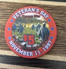 Colorado Central Station Casino Black Hawk CO Veterans Day 1997 5 Casino Chip
