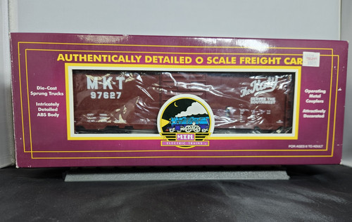 Trenes eléctricos MTH 20-93010 Katy M-K-T 40’ vagón de caja #97627 LN en caja original | Condition: Used