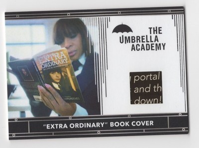 Extra Ordinary Book Cover The Umbrella Academy Season 1 Prop Relic Card #RC12 A