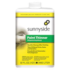 Sunnyside 30432 Paint Thinner, 1/4 Gal., Solvent Base